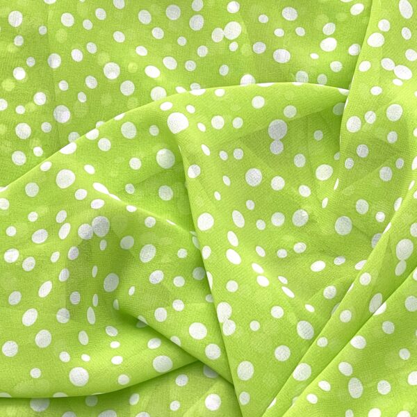 Šifón zelený guľka