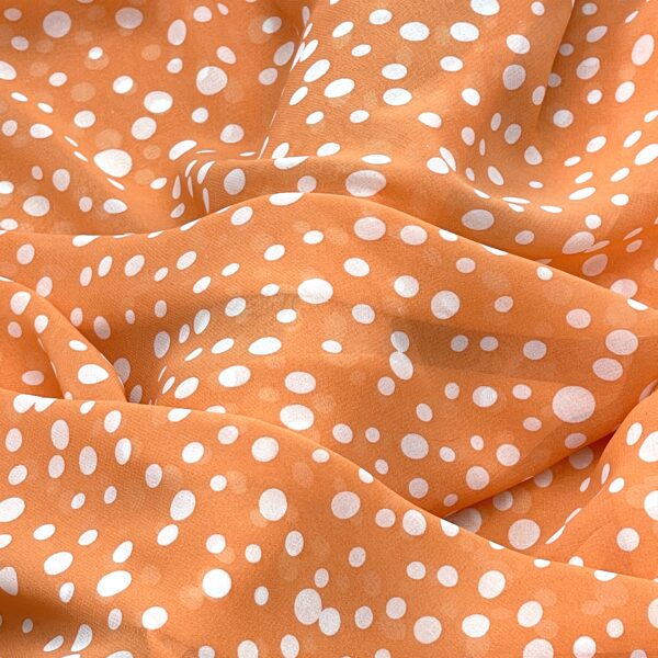 Šifón oranžový guľka