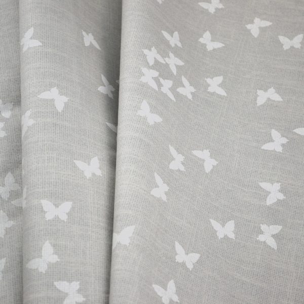 Bavlna motýle sivá