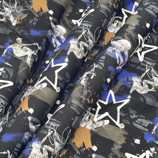 Teplákovina GRAFITY modrá